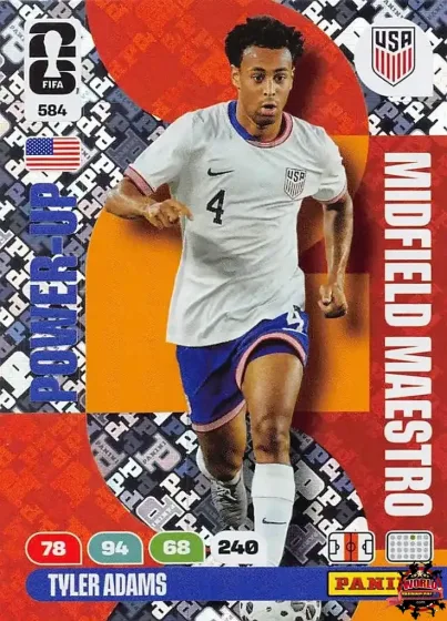 584 Tyler Adams Panini Adrenalyn XL World Cup 2026 2026 584 Tyler Adams Panini Adrenalyn XL World Cup 2026 2026