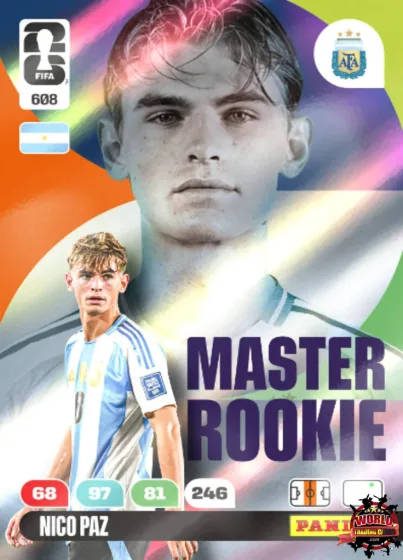608 Nico Paz Panini Adrenalyn XL World Cup 2026 2026 608 Nico Paz Panini Adrenalyn XL World Cup 2026 2026