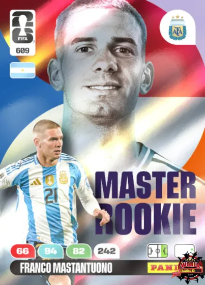 609 Franco Mastantuono Panini Adrenalyn XL World Cup 2026 2026 609 Franco Mastantuono Panini Adrenalyn XL World Cup 2026 2026