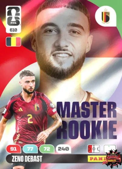 610 Zeno Debast Panini Adrenalyn XL World Cup 2026 2026 610 Zeno Debast Panini Adrenalyn XL World Cup 2026 2026