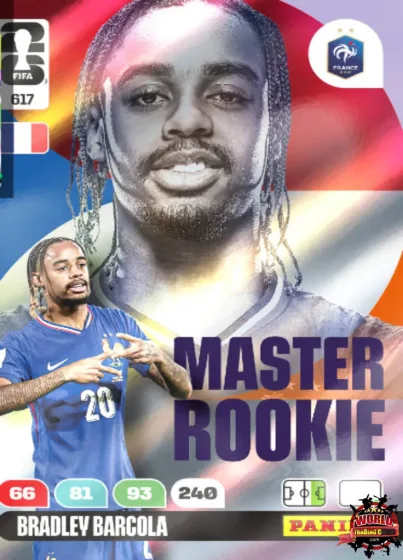 617 Bradley Barcola Panini Adrenalyn XL World Cup 2026 2026 617 Bradley Barcola Panini Adrenalyn XL World Cup 2026 2026