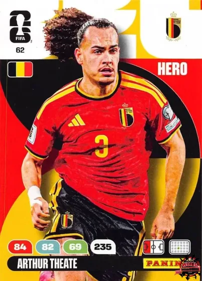 62 Arthur Theate Panini Adrenalyn XL World Cup 2026 2026 62 Arthur Theate Panini Adrenalyn XL World Cup 2026 2026