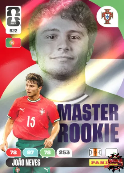 622 João Neves Panini Adrenalyn XL World Cup 2026 2026 622 João Neves Panini Adrenalyn XL World Cup 2026 2026