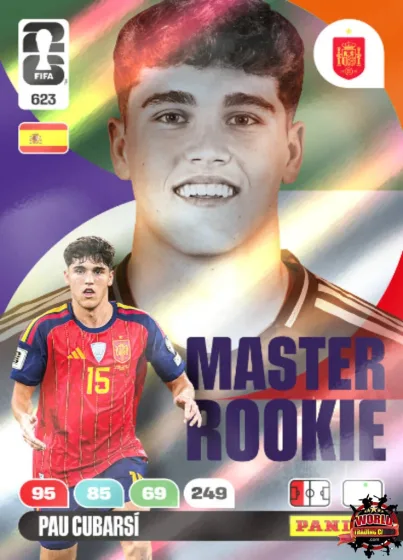 623 Pau Cubarsí Panini Adrenalyn XL World Cup 2026 2026 623 Pau Cubarsí Panini Adrenalyn XL World Cup 2026 2026