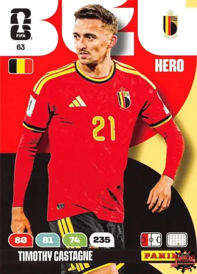 63 Timothy Castagne Panini Adrenalyn XL World Cup 2026 2026 63 Timothy Castagne Panini Adrenalyn XL World Cup 2026 2026