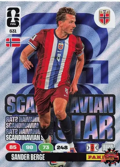 631 Sander Berge - Scandinavian Star Panini Adrenalyn XL World Cup 2026 2026 631 Sander Berge - Scandinavian Star Panini Adrenalyn XL World Cup 2026 2026