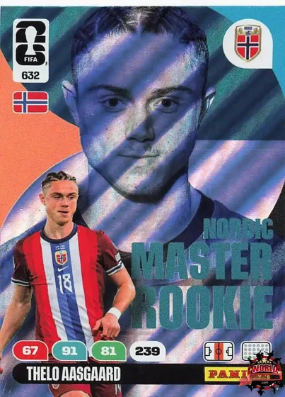 632 Thelo Aasgaard - Master Rookie Panini Adrenalyn XL World Cup 2026 2026