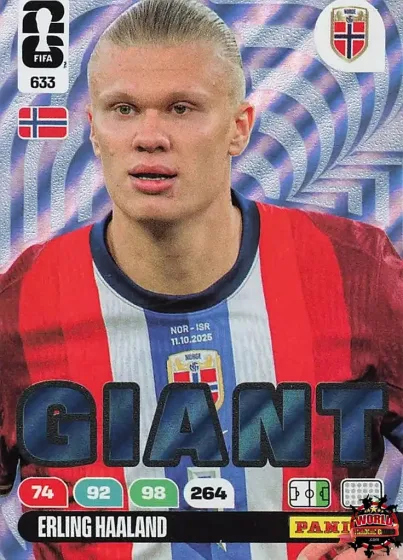 633 Erling Haaland - Giant Panini Adrenalyn XL World Cup 2026 2026