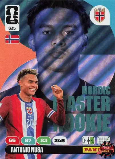635 Antonio Nusa - Master Rookie Panini Adrenalyn XL World Cup 2026 2026 635 Antonio Nusa - Master Rookie Panini Adrenalyn XL World Cup 2026 2026