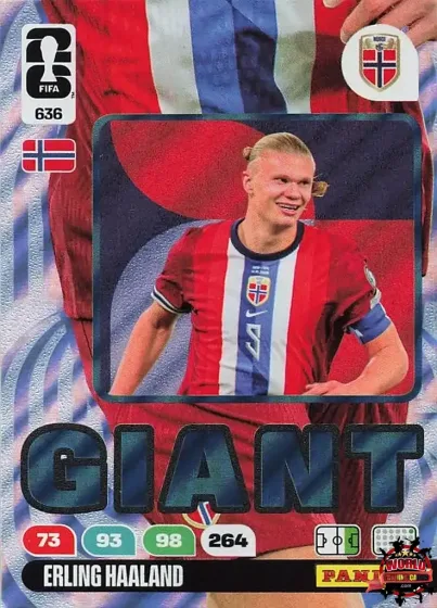 636 Erling Haaland - Giant Panini Adrenalyn XL World Cup 2026 2026 636 Erling Haaland - Giant Panini Adrenalyn XL World Cup 2026 2026
