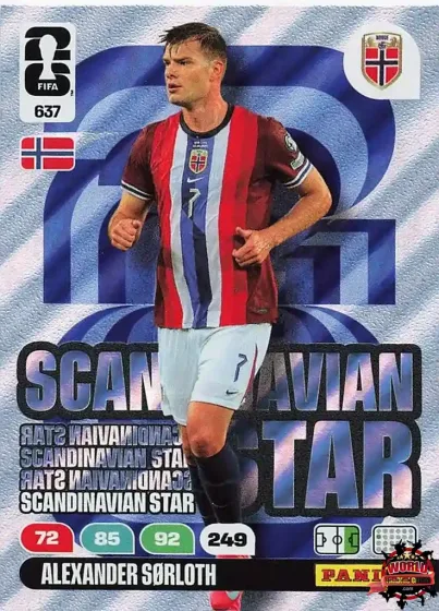 637 Alexander Sorloth - Scandinavian Star Panini Adrenalyn XL World Cup 2026 2026 637 Alexander Sorloth - Scandinavian Star Panini Adrenalyn XL World Cup 2026 2026