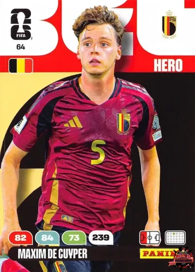 64 Maxim De Cuyper Panini Adrenalyn XL World Cup 2026 2026 64 Maxim De Cuyper Panini Adrenalyn XL World Cup 2026 2026