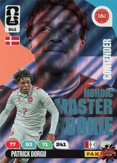 643 Patrick Dorgu - Master Rookie Panini Adrenalyn XL World Cup 2026 2026 643 Patrick Dorgu - Master Rookie Panini Adrenalyn XL World Cup 2026 2026