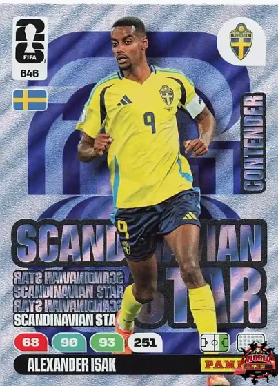 646 Alexander Isak - Scandinavian Star Panini Adrenalyn XL World Cup 2026 2026