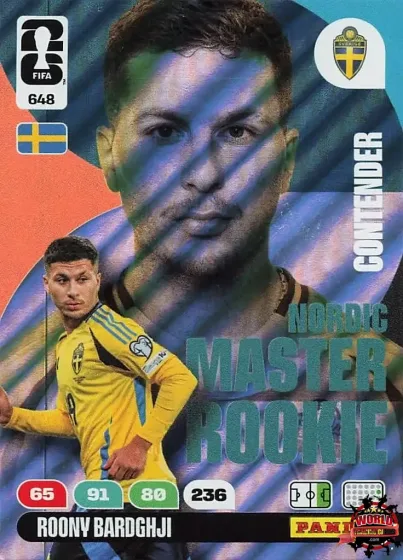 648 Roony Bardghji - Master Rookie Panini Adrenalyn XL World Cup 2026 2026