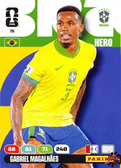 76 Gabriel Magalhães Panini Adrenalyn XL World Cup 2026 2026 76 Gabriel Magalhães Panini Adrenalyn XL World Cup 2026 2026