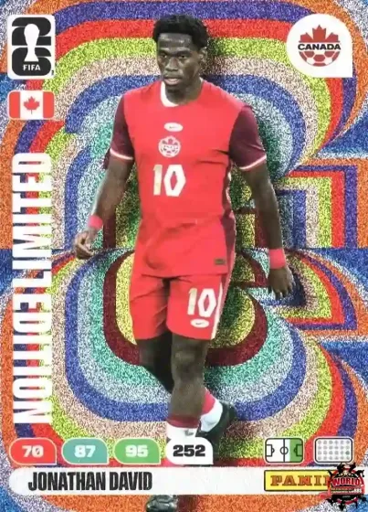 LE17 Jonathan David Panini Adrenalyn XL World Cup 2026 2026