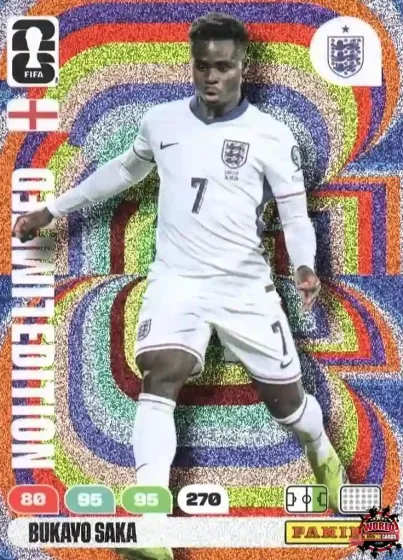 LE25 Bukayo Saka Panini Adrenalyn XL World Cup 2026 2026 LE25 Bukayo Saka Panini Adrenalyn XL World Cup 2026 2026