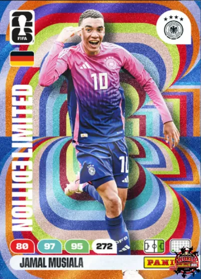 LE40 Jamal Musiala Panini Adrenalyn XL World Cup 2026 2026 LE40 Jamal Musiala Panini Adrenalyn XL World Cup 2026 2026