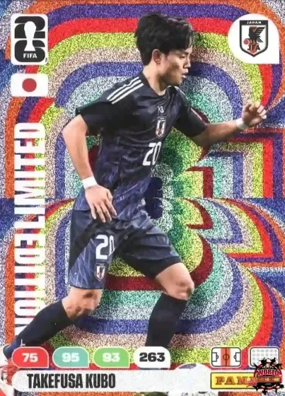 LE45 Takefusa Kubo Panini Adrenalyn XL World Cup 2026 2026 LE45 Takefusa Kubo Panini Adrenalyn XL World Cup 2026 2026