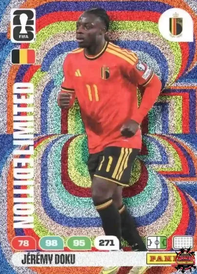LE7 Jeremy Doku Panini Adrenalyn XL World Cup 2026 2026