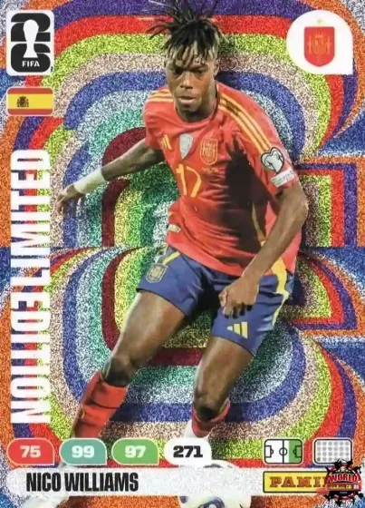LE71 Nico Williams Panini Adrenalyn XL World Cup 2026 2026