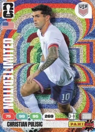 LE76 Christian Pulisic Panini Adrenalyn XL World Cup 2026 2026 LE76 Christian Pulisic Panini Adrenalyn XL World Cup 2026 2026