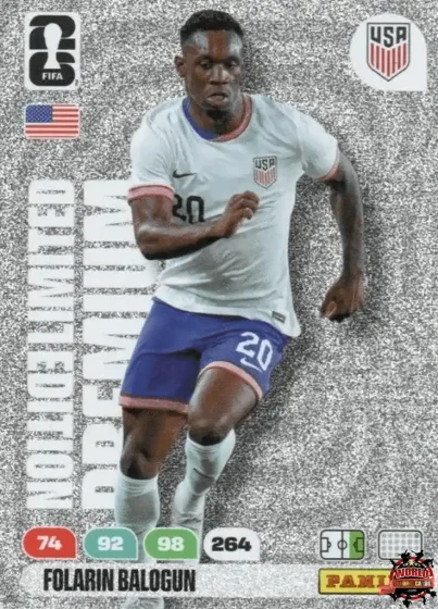PLE12 Folarin Balogun Panini Adrenalyn XL World Cup 2026 2026