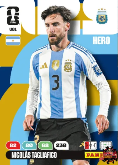 U01 Nicolás Tagliafico Panini Adrenalyn XL World Cup 2026 2026