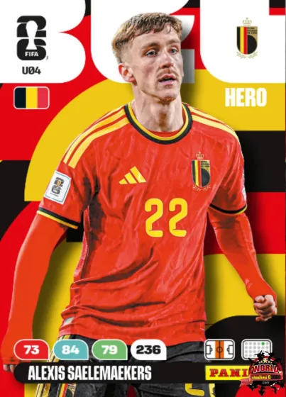 U04 Alexis Saelemaekers Panini Adrenalyn XL World Cup 2026 2026