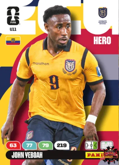 U11 John Yeboah Panini Adrenalyn XL World Cup 2026 2026