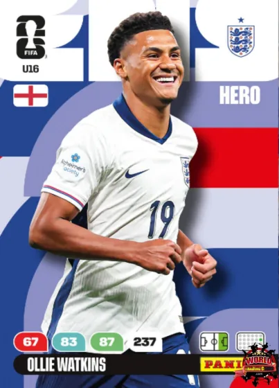 U16 Ollie Watkins Panini Adrenalyn XL World Cup 2026 2026