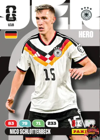 U18 Nico Schlotterbeck Panini Adrenalyn XL World Cup 2026 2026