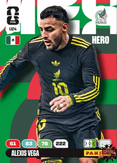 U24 Alexis Vega Panini Adrenalyn XL World Cup 2026 2026 U24 Alexis Vega Panini Adrenalyn XL World Cup 2026 2026