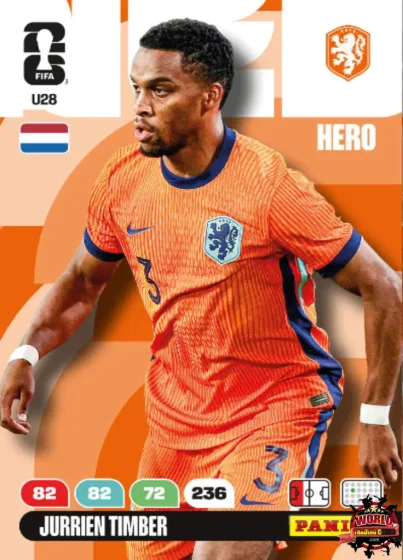 U28 Jurrien Timber Panini Adrenalyn XL World Cup 2026 2026 U28 Jurrien Timber Panini Adrenalyn XL World Cup 2026 2026