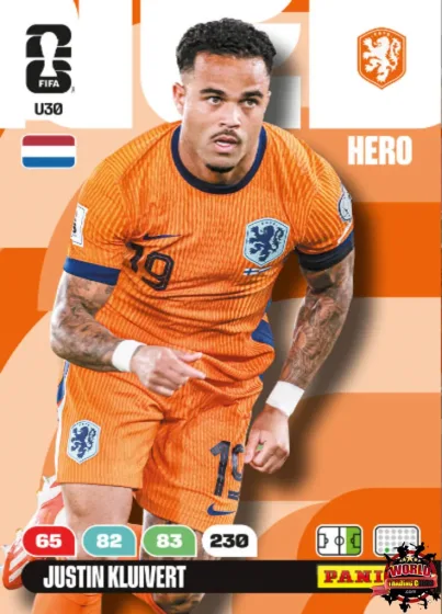 U30 Justin Kluivert Panini Adrenalyn XL World Cup 2026 2026