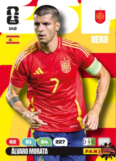 U40 Álvaro Morata Panini Adrenalyn XL World Cup 2026 2026