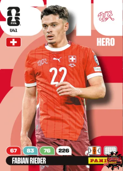U41 Fabian Rieder Panini Adrenalyn XL World Cup 2026 2026
