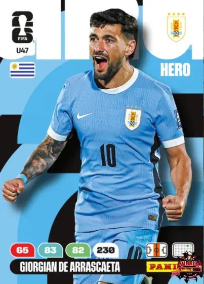 U47 Giorgian De Arrascaeta Panini Adrenalyn XL World Cup 2026 2026 U47 Giorgian De Arrascaeta Panini Adrenalyn XL World Cup 2026 2026