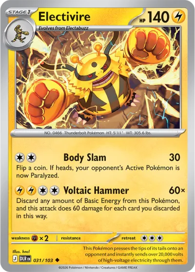 31 Electivire Delta Reign 2026
