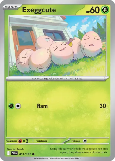 1 Exeggcute Prismatic Evolutions 2025