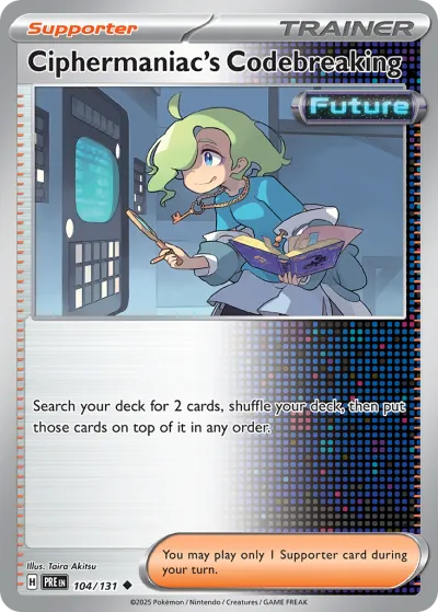 104 Ciphermaniac's Codebreaking Prismatic Evolutions 2025 104 Ciphermaniac's Codebreaking Prismatic Evolutions 2025