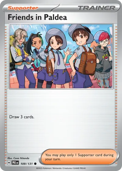 109 Friends in Paldea Prismatic Evolutions 2025 109 Friends in Paldea Prismatic Evolutions 2025