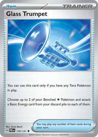 110 Glass Trumpet Prismatic Evolutions 2025 110 Glass Trumpet Prismatic Evolutions 2025