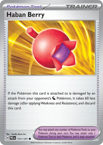 111 Haban Berry Prismatic Evolutions 2025 111 Haban Berry Prismatic Evolutions 2025