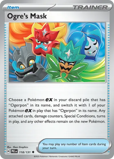 118 Ogre's Mask Prismatic Evolutions 2025 118 Ogre's Mask Prismatic Evolutions 2025