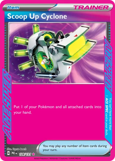 128 Scoop Up Cyclone Prismatic Evolutions 2025 128 Scoop Up Cyclone Prismatic Evolutions 2025