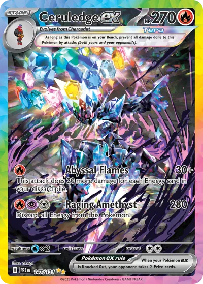 147 Ceruledge ex Prismatic Evolutions 2025 147 Ceruledge ex Prismatic Evolutions 2025