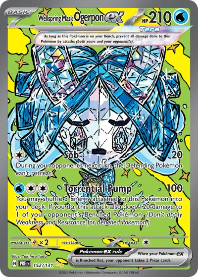 152 Wellspring Mask Ogerpon ex Prismatic Evolutions 2025 152 Wellspring Mask Ogerpon ex Prismatic Evolutions 2025