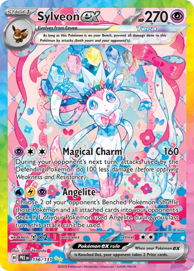 156 Sylveon ex Prismatic Evolutions 2025 156 Sylveon ex Prismatic Evolutions 2025